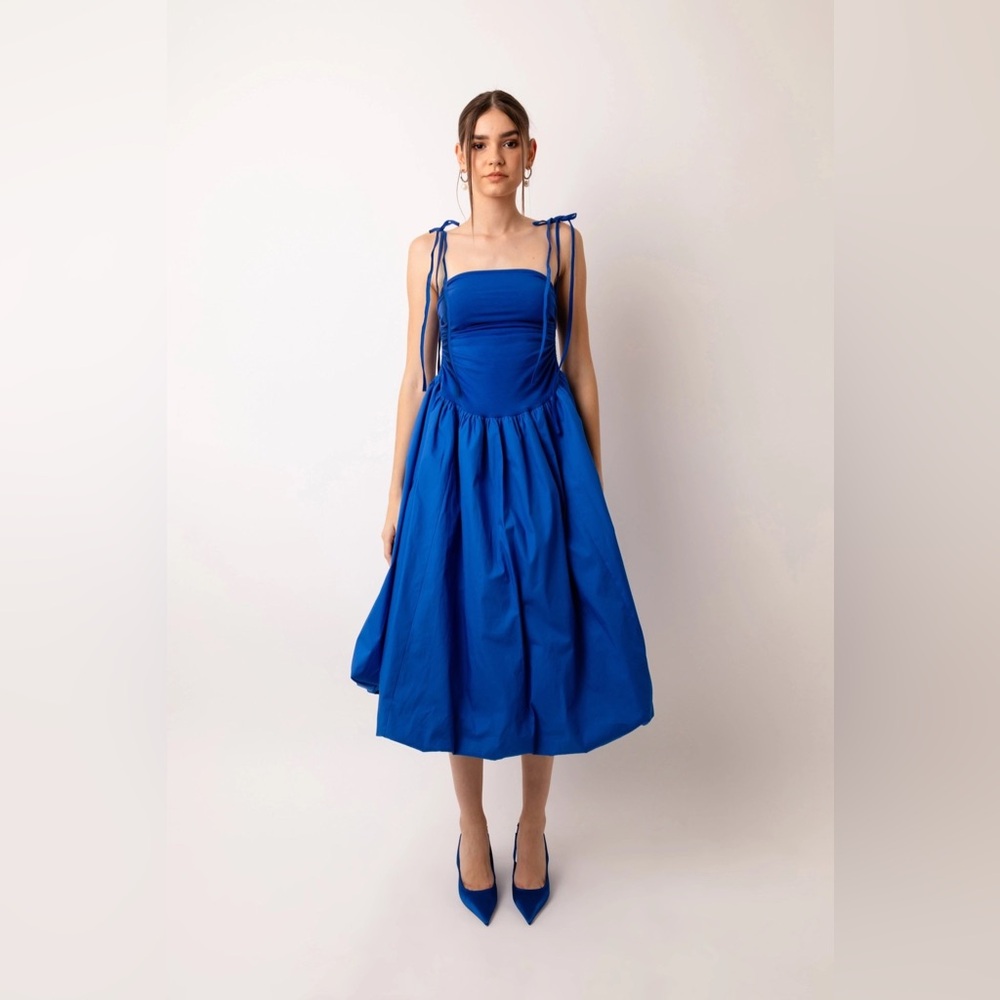 NWT Amy Lynn Alexa Blue Puffball Dress